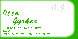otto gyoker business card